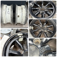 当時物　ワタナベ　14インチ　6J 2本セット　の画像