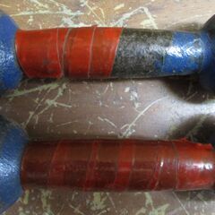 ☆鉄アレイ ダンベル 1kg×2 2kg分2点セット トレーニングの基本◆筋トレに！ 基礎体力アップを狙うならコレの画像
