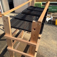 干し芋等 乾燥の棚 手作り トレー付きの画像