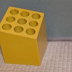 ideaco イデアコ　キューブ型　傘立て　黄色　最大9本収納の画像