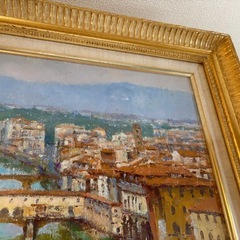 風景画(油絵)額縁付きの画像