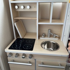 おままごとキッチン　木製　ナチュラル　おしゃれの画像