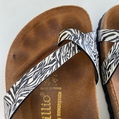 ビルケンシュトック　PAPILLIO  ゼブラ柄　24.5cmの画像