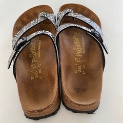 ビルケンシュトック　PAPILLIO  ゼブラ柄　24.5cmの画像
