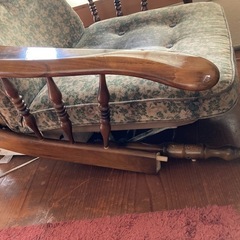 カリモク　チェア　オットマン　ジャンク品の画像