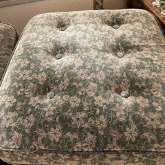 カリモク　チェア　オットマン　ジャンク品の画像