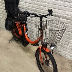 バッテリー最高レベル容量🌸電動自転車　ヤマハ　パスバビー　新基準　🌼8.7Ahリチウムバッテリー🌈オレンジ🍊の画像