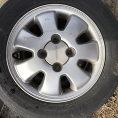 【受け渡し中】タイヤ・アルミホイール　155/65/R13の画像