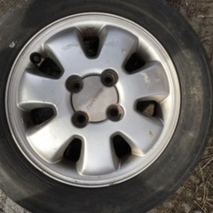 【受け渡し中】タイヤ・アルミホイール　155/65/R13の画像