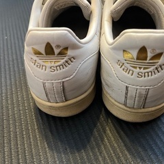 【アディダス adidas スタンスミス Stan Smith】ホワイト×ゴールド 27cmの画像