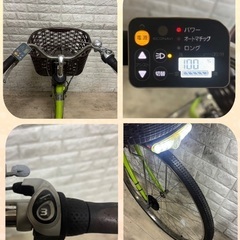 🚲💖✨即乗OK‼️✨ 🌸美品🌸室内保管🌸 大容量8Ah🔋🌈パナソニック 電動アシスト自転車🌈 ViVi ✨26インチ18の画像