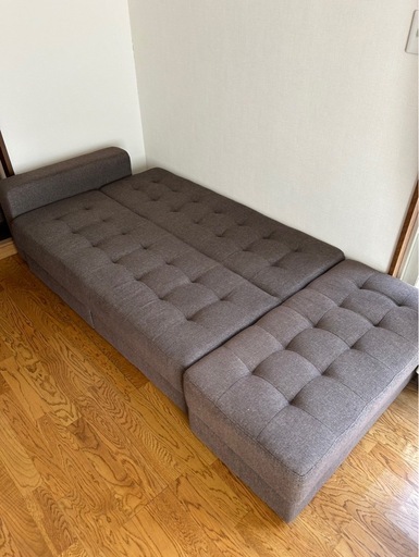 ソファ　ソファベッド　収納付き