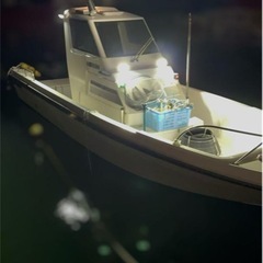 プレジャーボート、船外機、船体の画像