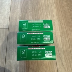 チェキフィルム instax mini 1パック品（10枚入）JP1×3コセットの画像