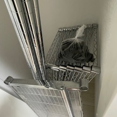 スチールラック メタルラック 銀ラックの画像