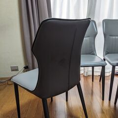 椅子　イス　グレー　４客セットの画像
