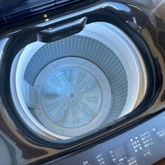 展示品 2024年製 Haier ハイアール 全自動縦型洗濯機 5.5kg 上開き ブラック JW-U55MK の画像