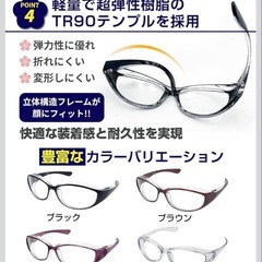 花粉防止メガネ ブルーライトカット UVカットの画像