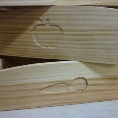 未使用/新品　木製4箱　おもちゃばこ　玩具箱　引き出しの画像