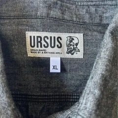 【超レア】美品 A BATHING APE アベイシングエイプ サイズXL 長袖　シャツ　URSUS BAPEの画像