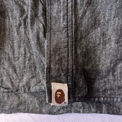 【超レア】美品 A BATHING APE アベイシングエイプ サイズXL 長袖　シャツ　URSUS BAPEの画像