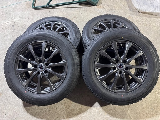 【美品】225/65R17 スタッドレス アルミホイール付 デリカD5 エクストレイル等