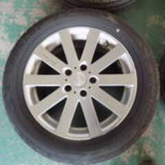 ダンロップ　ENASAVE RV505　225/55Ｒ17　VENERDI　17X7J　114.3　５Ｈ　タイヤ2025年製　バリ溝　札幌白石区引取限定の画像