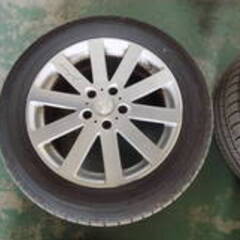 ダンロップ　ENASAVE RV505　225/55Ｒ17　VENERDI　17X7J　114.3　５Ｈ　タイヤ2025年製　バリ溝　札幌白石区引取限定の画像