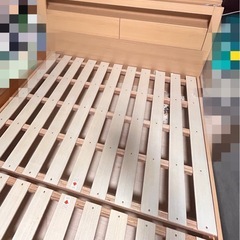 11月中　取りに来れる方 ニトリ　収納付き　べっどベッドの画像