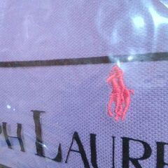 ラルフローレン　半袖ポロシャツ　Lサイズ　鹿の子織り　未使用未開封　ダークパープル　🟣紫　自宅保管品　の画像