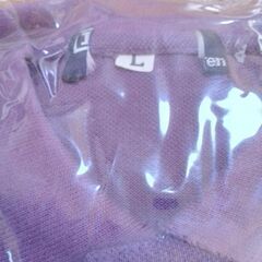 ラルフローレン　半袖ポロシャツ　Lサイズ　鹿の子織り　未使用未開封　ダークパープル　🟣紫　自宅保管品　の画像