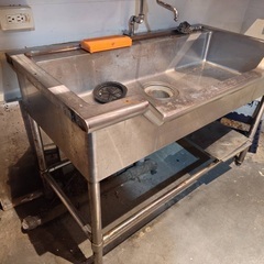 厨房機器　作業台・シンク・舟形シンク　差し上げます。の画像