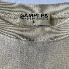 サンプルズ SAMPLES THE GOL BOX LOGO CREW SWEAT サイズL クルーネックトレーナー ベージュ系の画像