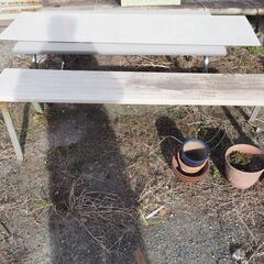 ベンチ、頑丈なベンチ、150ｘ25ｘ40の画像