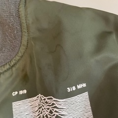 ALLAROUND MA-1ジャケット オリーブグリーンの画像