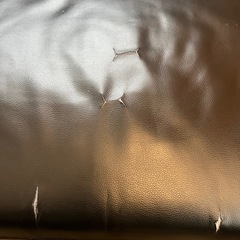 フェイクレザーソファー2人がけの画像