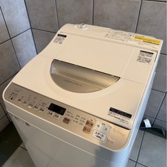 SHARP 5.5キロ洗濯機　ES-T5EBK-N 2021年製の画像