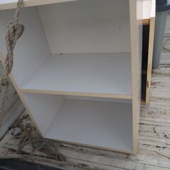 カラーBOX、２段、４４ｘ２９ｘ６０、白の画像