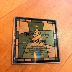 クリスマスガラスプレートの画像