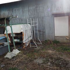 ランドリー、タオルかけ、洗濯干し、スクラップにもの画像