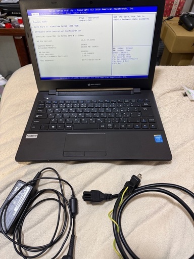 ＊＊mouseコンピュータノートPC Corei5 メモリ16GB SSD SATA 256GB