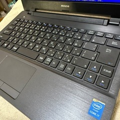 mouseコンピュータノートPC Corei7 メモリ16GB SSDm.2 SATA 128GBの画像