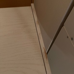 ニトリの棚　3段シェルフ　扉付きの画像