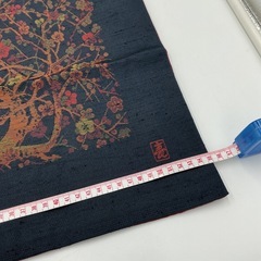 いろどり座布団カバー5枚組　紺・赤リバーシブルデザインの画像