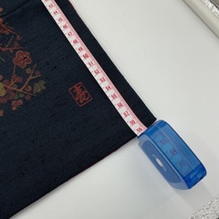 いろどり座布団カバー5枚組　紺・赤リバーシブルデザインの画像