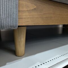 2人掛けソファー グレー 幅170×高さ83×奥行86cmの画像