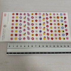 お花のシールの画像