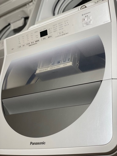 送料・設置込み可?表示価格より10%OFF?　洗濯機　8kg Panasonic 2019年【分解クリーニング済み】