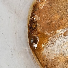 【無料】難あり　蛇口付きホーロータンク　昭和レトロの画像