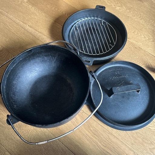 スノーピーク　ダッチオーブン　鉄鍋　26㎝